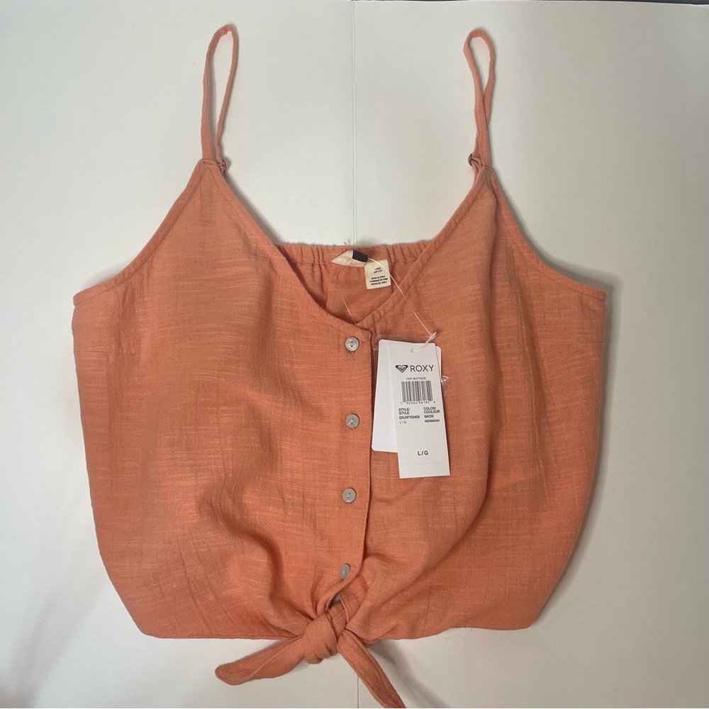 ROXY Tiny Mutinies Cropped Strappy Top | Salmon